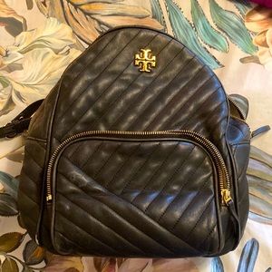 Tory Burch Lambskin Chevron Backpack Purse *Used and Distressed*
